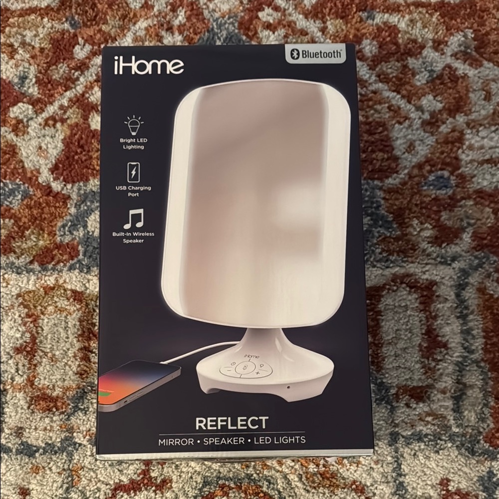 iHome Reflect Mirror with LED Lights and Speaker